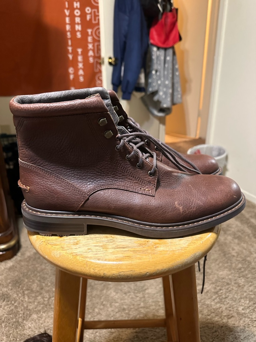 Sperry leather“triple brown” boot size 10